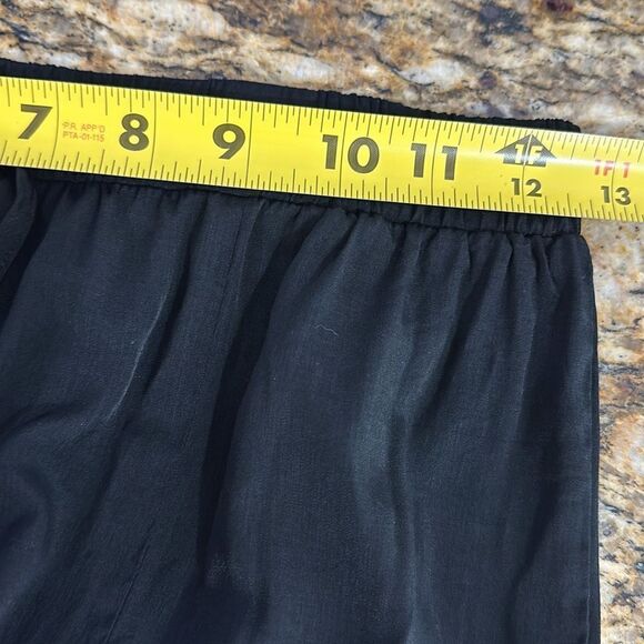 Luukse High Rise Drawstring Waist Ruffle Hem Flared Pants In Black Size M - Picture 7 of 9